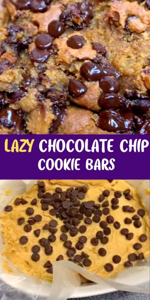 Lazy Chocolate Chip Cookie Bars