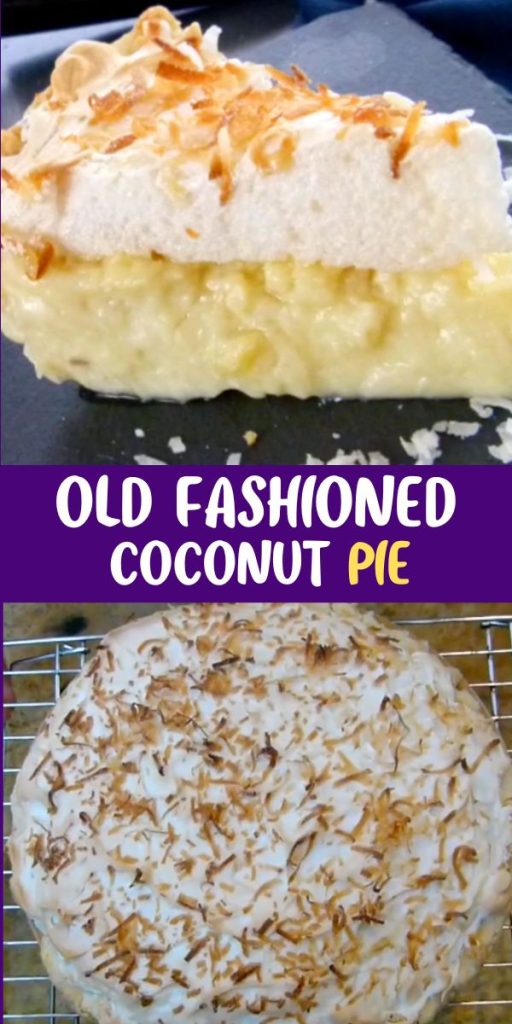 Old Fashioned Coconut Pie