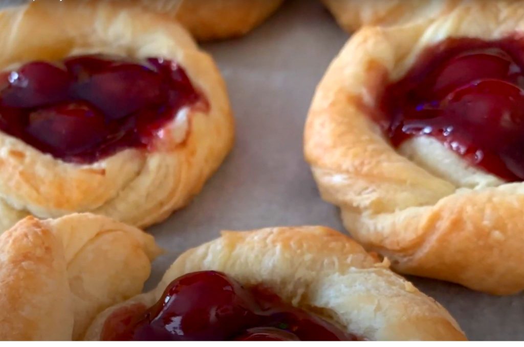 Mini Cherry Cheese Danishes