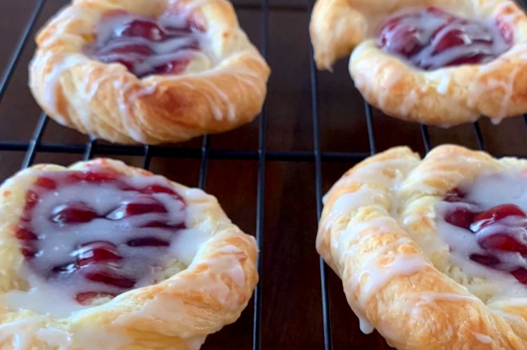 Mini Cherry Cheese Danishes