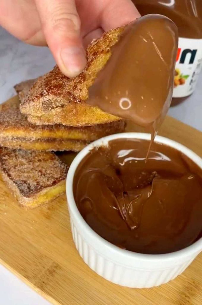 Nutella Stuffed French Toast