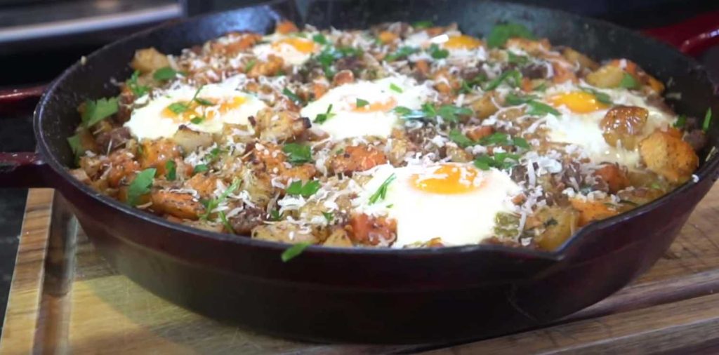 Sweet Potato Hash With Eggs