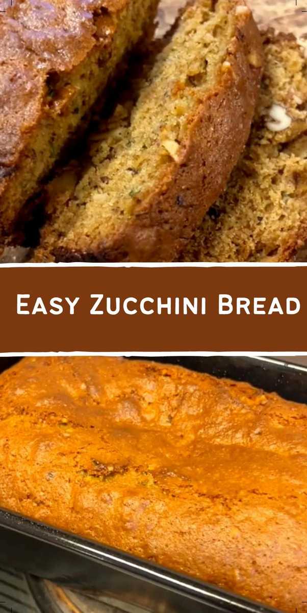 Easy Zucchini Bread recipe