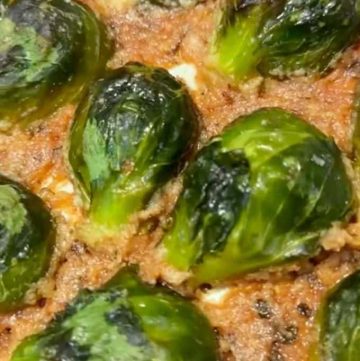 Cheesy Brussel Sprout Bake