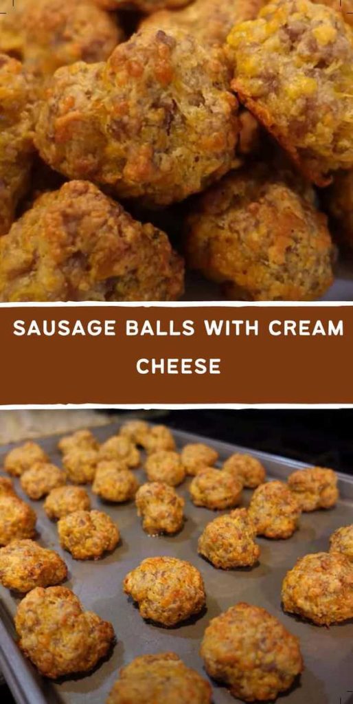 sausage balls with cream cheese