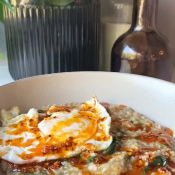 Savory Oatmeal With Egg